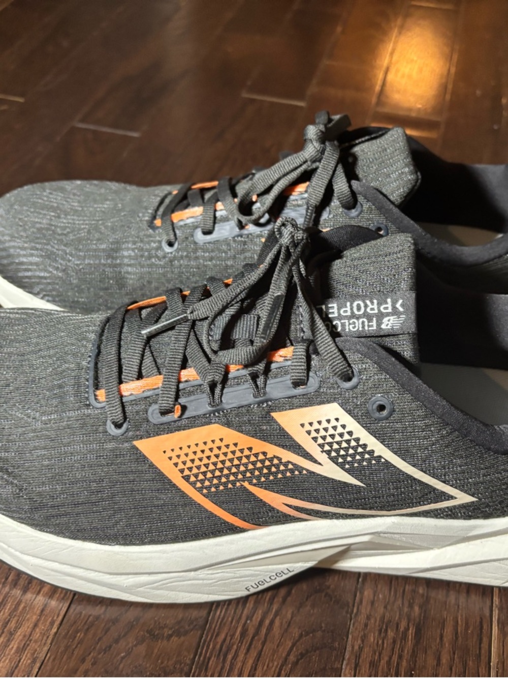 New Balance Black and Orange FuelCell Propel